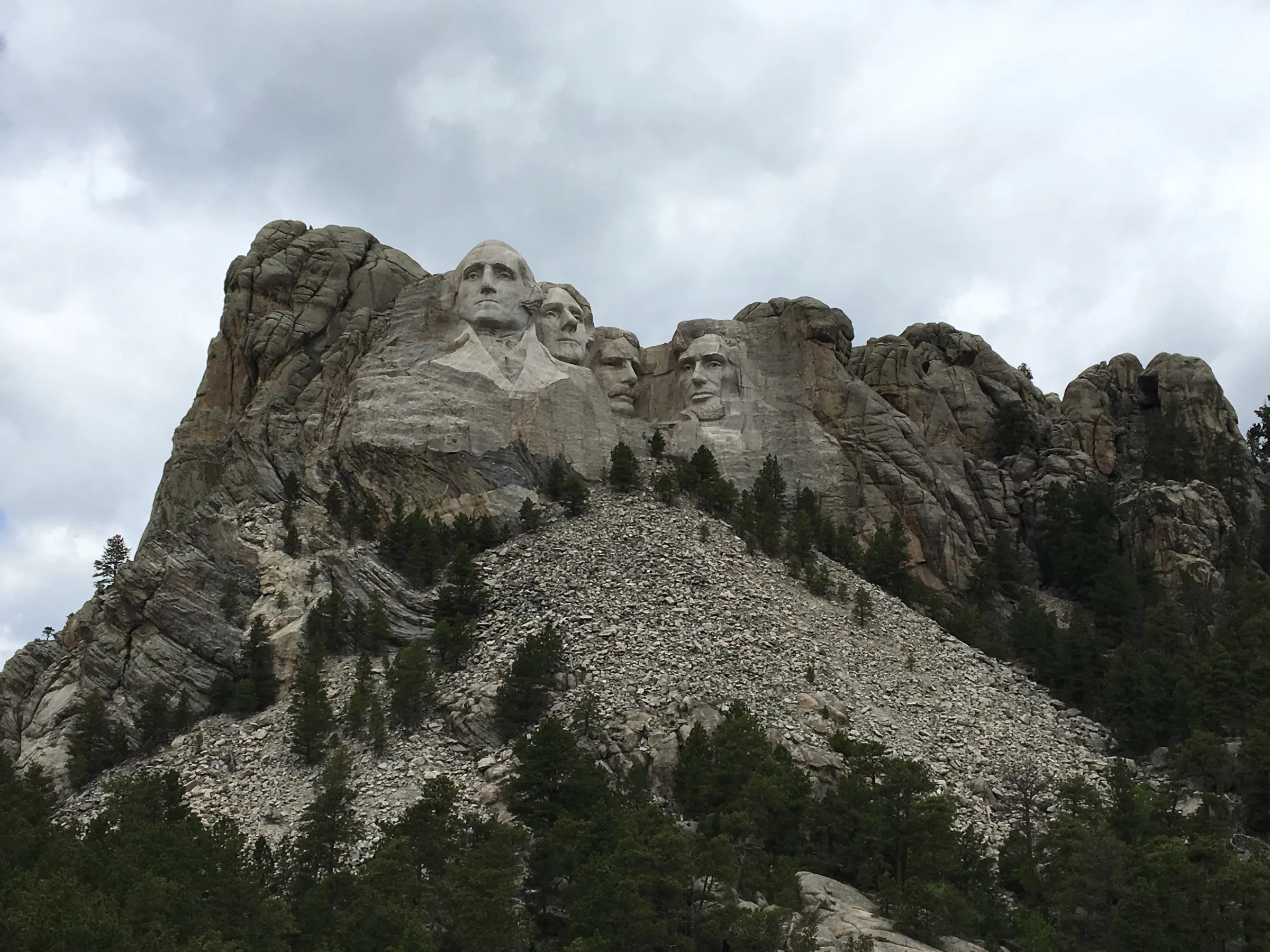 Mount Rushmore seen from the viewing area